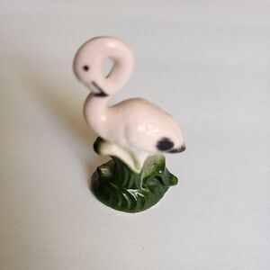 Sea World Miniature Fine Bone China Flamingo Statue